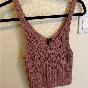 Chic Knit Tank Top in Mauve